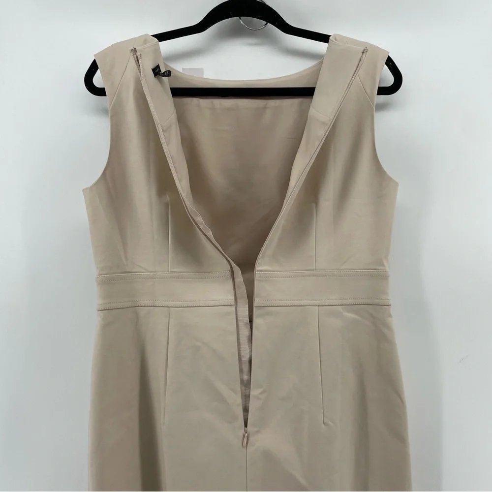 NEW Ann Taylor Shift Dress Beige 8 - Picture 5 of 7